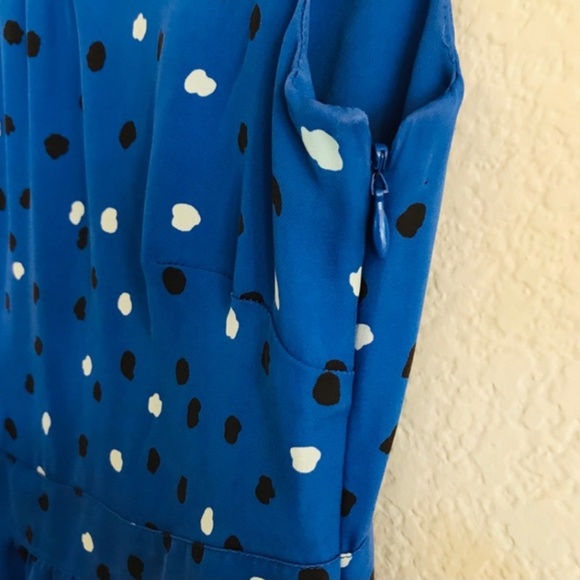 J. Crew 100% Silk Cap Sleeves Abstract Print Dress - Picture 6 of 7